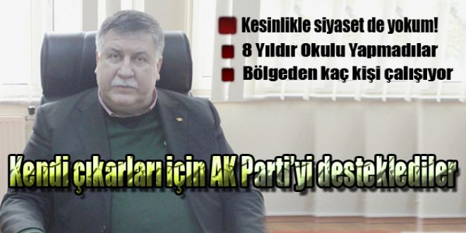 IKARLARI YYN AK PARTYYY DESTEKLEDYLER